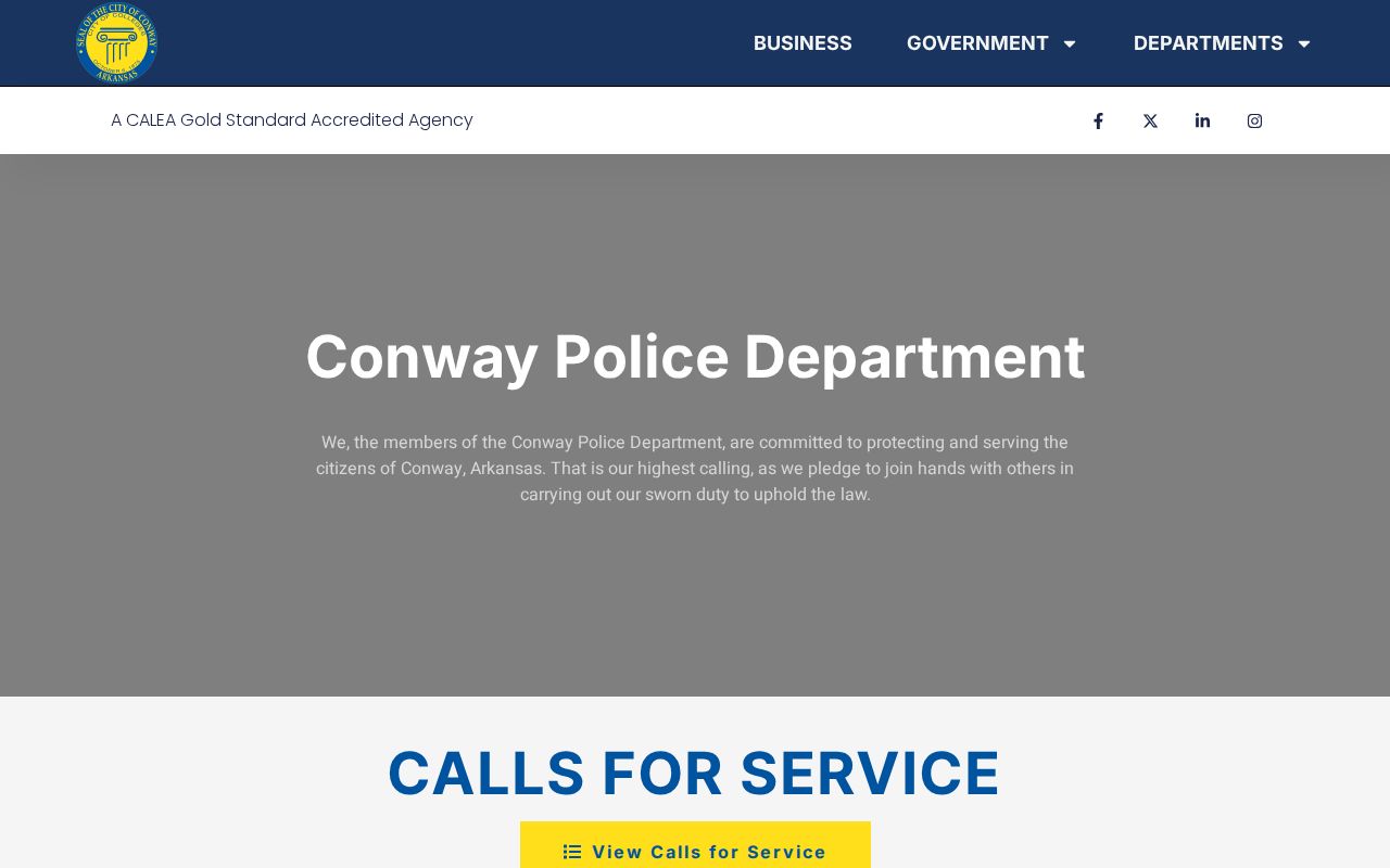 Conway Police public information for Conway arrest records